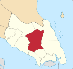 Location of Kluang District in Johor