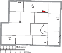 Location of Jewett in Harrison County