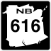 Route 616 marker