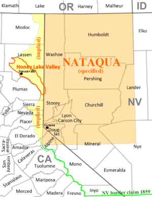 By implication the east slope of the Sierra Nevada was intended to be part of Nataqua Territory