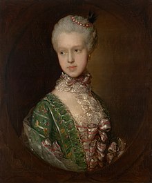 Portrait of Elizabeth Wrottesley painted by Thomas Gainsborough