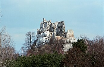 Ruined castle before restoration