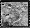 Mariner crater on Mars, as viewed by Mariner 4