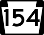 Pennsylvania Route 154 marker