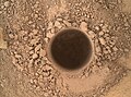 "Confidence Hills" rock on Mars - Curiosity's first target at Mount Sharp (September 24, 2014).