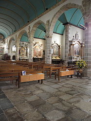 View of side chapels on the right side of the nave