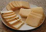 Slices of raclette for individual cooking