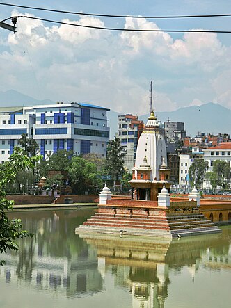 Rani Pokhari after the reconstruction following the devastating earthquake of 2015.