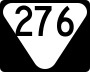 State Route 276 marker