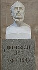 Friedrich-List-Statue am Westausgang des Hauptbahnhofs Leipzig, 1927