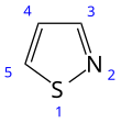 Skeletal formula with numbers