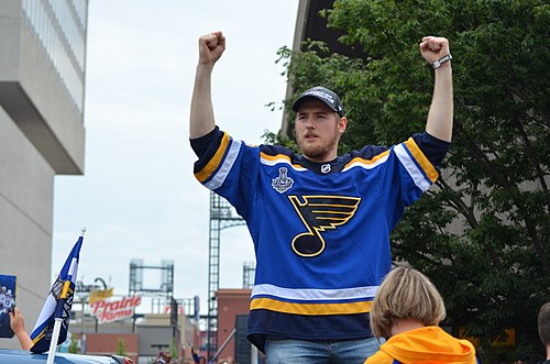 Ivan Barbashev during the 2019 Stanley Cup parade.jpg
