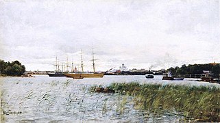 Helsinki seen from Sörnäinen, 1881