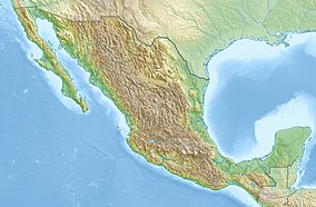 Map showing the location of Serranía de Zapalinamé