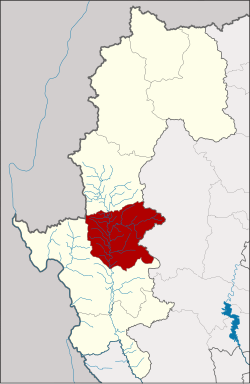 District location in Mae Hong Son province