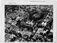 Aerial photograph of Capitol Park, c. 1940s