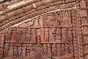 Terracotta relief in Damodara temple