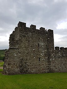 A modern reconstruction of a short segment of Hadrian's Wall at Vindolanda