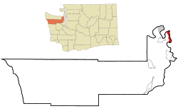 Location of Marrowstone, Washington