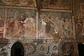 Medieval frescoes from 14th century in gothic church in Koceľovce