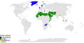Countries with declared state religions (general)
