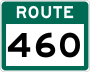 Route 460 marker