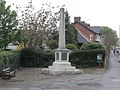 The Protestant Martyrs' Monument, Denmark Road, Exeter, Devon. Erected 1909 in memory of the martyrs Thomas Benet (d. 1531) and Agnes Prest (d. 1557).