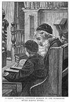 Rabbi teaching Hebrew 1891