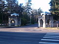 Entrance of Rahumäe cemetery.