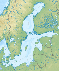 2008 Skåne County earthquake is located in Baltic Sea