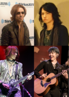 Clockwise from top left: Yoshiki, Hyde, Sugizo, and Miyavi