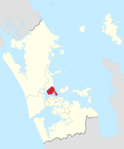 Location of North Shore Ward