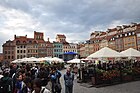 Old Town Market Place with tourists