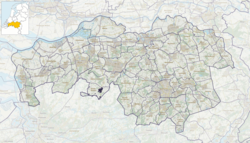 Topography map of North Brabant