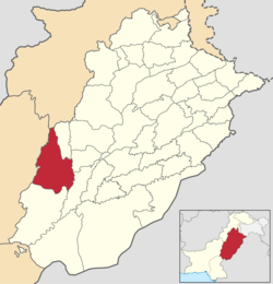 Map of Dera Ghazi Khan District