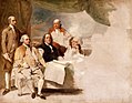 Image 3Treaty of Paris, by Benjamin West (1783), an unfinished painting of the American diplomatic negotiators of the Treaty of Paris which brought official conclusion to the Revolutionary War and gave possession of Michigan and other territory to the new United States (from Michigan)