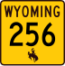Wyoming Highway 256 marker