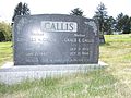 Grave marker of Charles A. Callis.