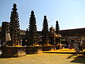 Deepstambha in front of the temple