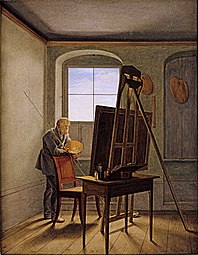 Caspar David Friedrich in his Studio (1819)