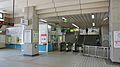The ticket vending machines and ticket barriers, July 2014