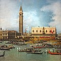Canaletto, The Bucentaur Returning to the Molo on Ascension Day