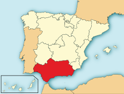 Map of Andalusia
