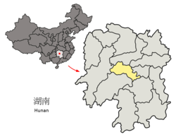 Loudi administrative area within Hunan