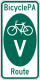 BicyclePA Route V marker