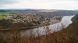 View of Měchenice from Oleško