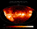 Image 29The distribution of ionized hydrogen (known by astronomers as H II from old spectroscopic terminology) in the parts of the Galactic interstellar medium visible from the Earth's northern hemisphere as observed with the Wisconsin Hα Mapper (Haffner et al. 2003) harv error: no target: CITEREFHaffnerReynoldsTufteMadsen2003 (help). (from Interstellar medium)