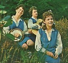 The Grehan Sisters in 1966 - from cover of their REX EP. Left to right: Francie (age 20), Bernie (16), Marie (21).[1]