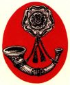 The cap badge of the Liverpool Rifles.