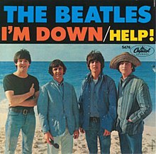 B-side label of the "Help!" single